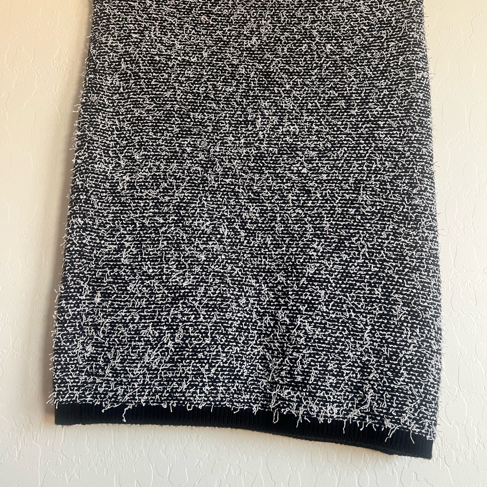 Calvin Klein Black and White Pencil Skirt Knee-Length